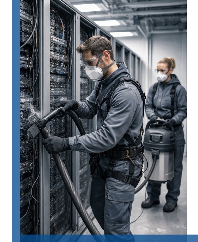 Обеспыливание серверной комнаты в Кстове, профессиональная очистка