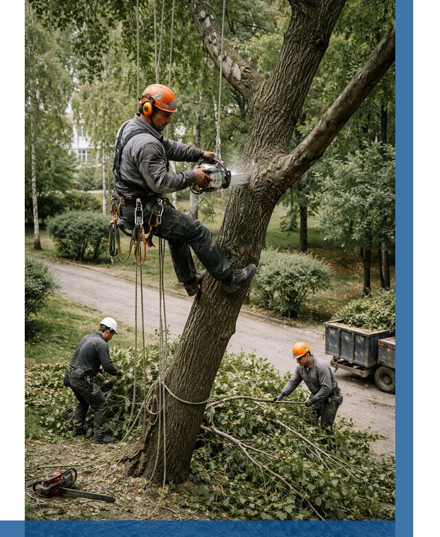 Кронирование деревьев в Кстове от 6620 р. | ВЫСОТНИК-Ксв