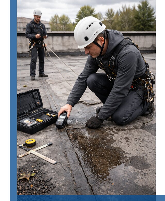 Обследование кровли на протечки и выявление дефектов в Кстове